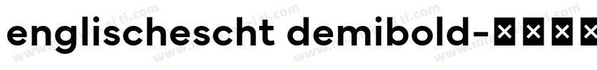 englischescht demibold字体转换